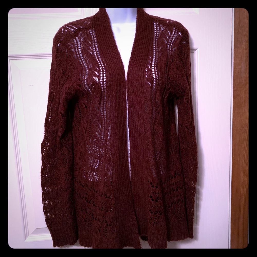 Loft burgandy sweater.                          **BOGO same or less$